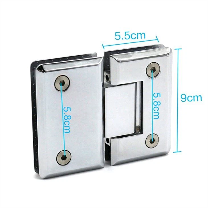 Bevel glass to glass door hinge (1)