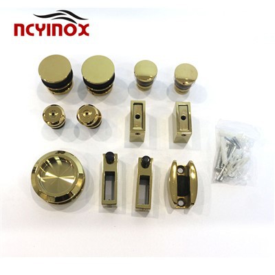 Roostevabast terasest dekoratiivne liugrullukse riistvarakomplekt ühekordsetele ustele